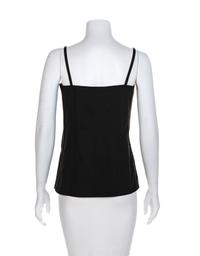 Saint Laurent Rive Gauche Black Top, 1970s Size label: 40