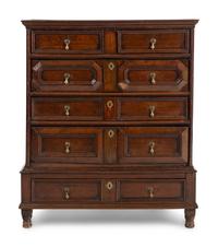 A Charles II Oak Chest of Drawers
