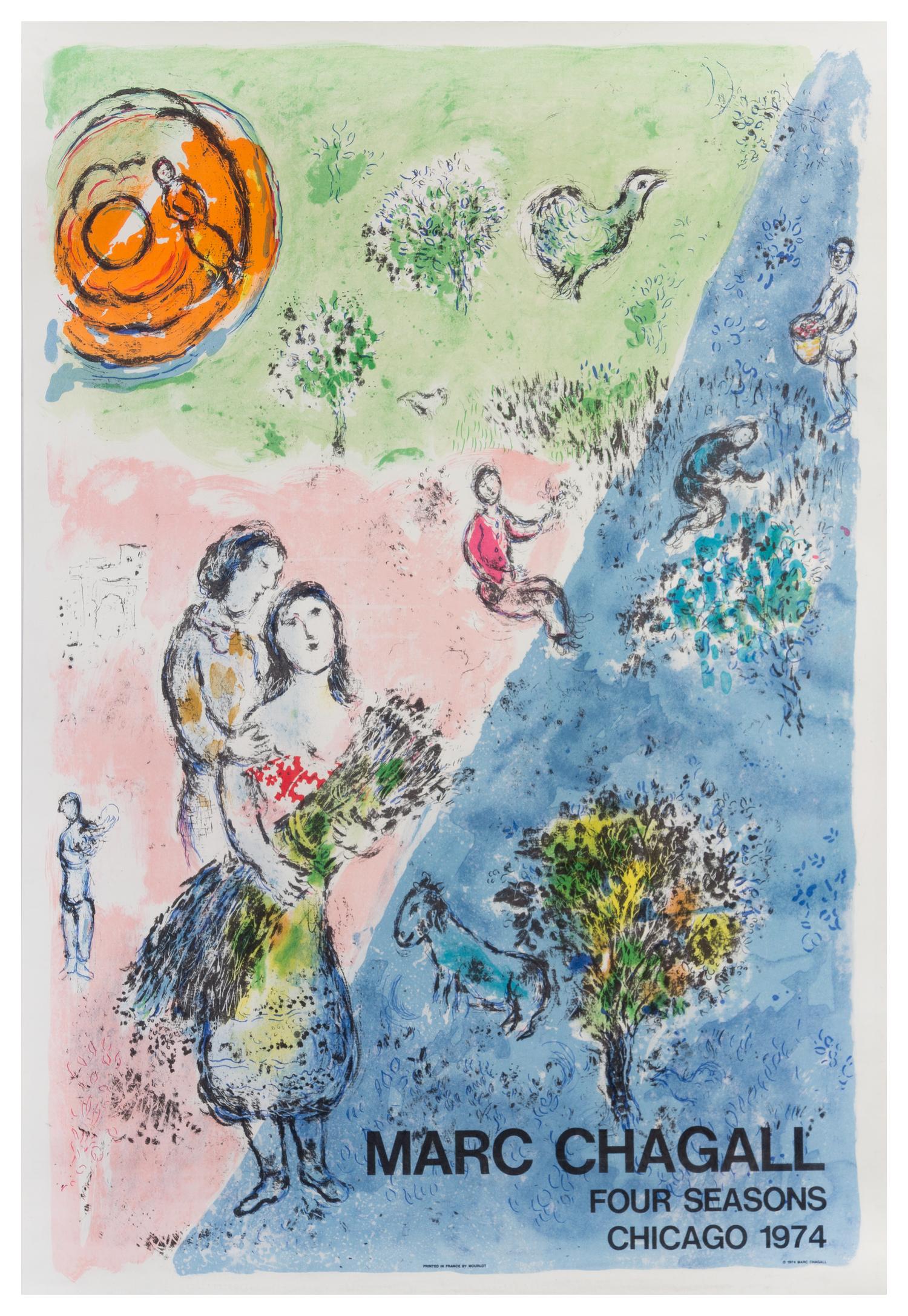 Marc Chagall, (French/Russian, 1887-1985), Four Seasons, 1974