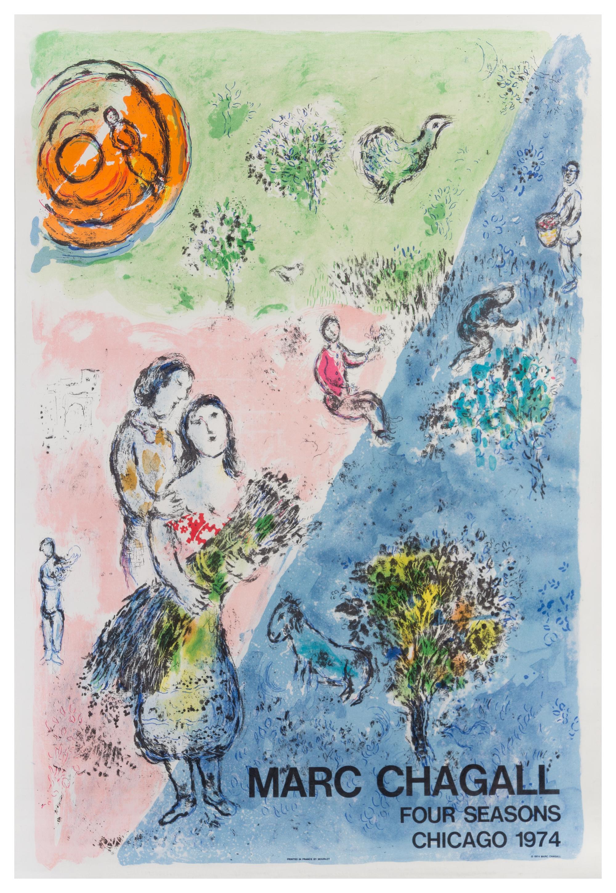 Marc Chagall, (French/Russian, 1887-1985), Four Seasons, 1974