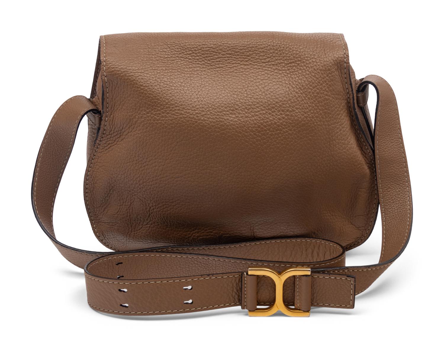 Tan Marcie Saddle Bag by Chloé