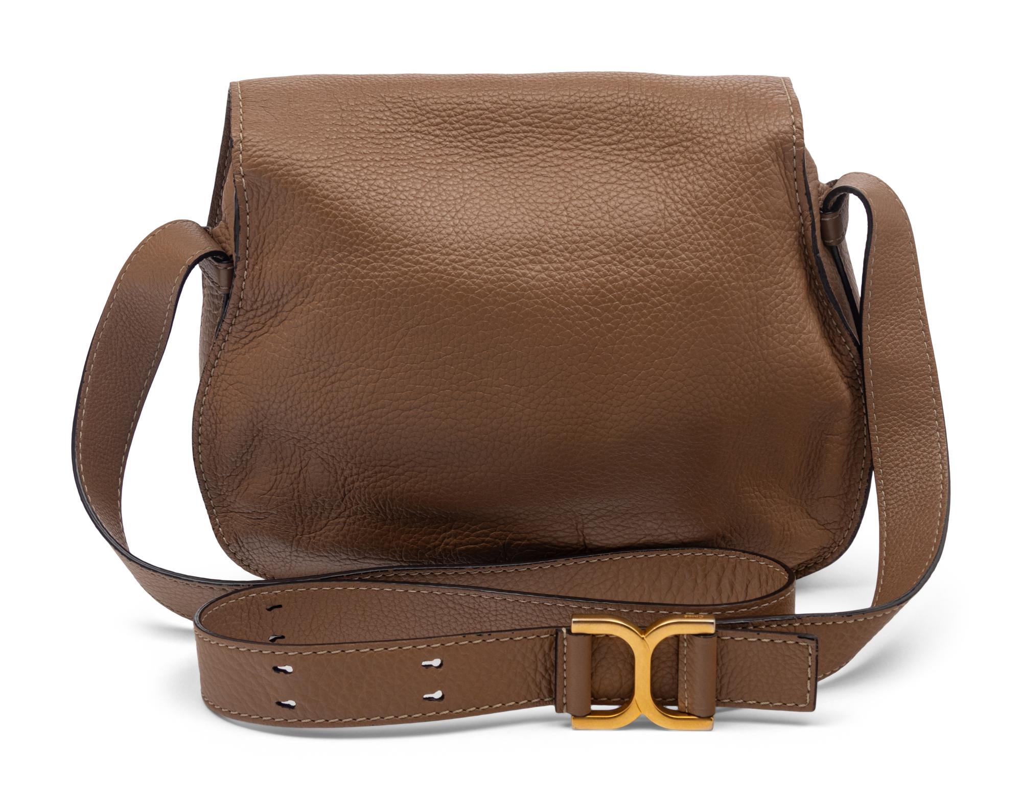 Tan Marcie Saddle Bag by Chloé