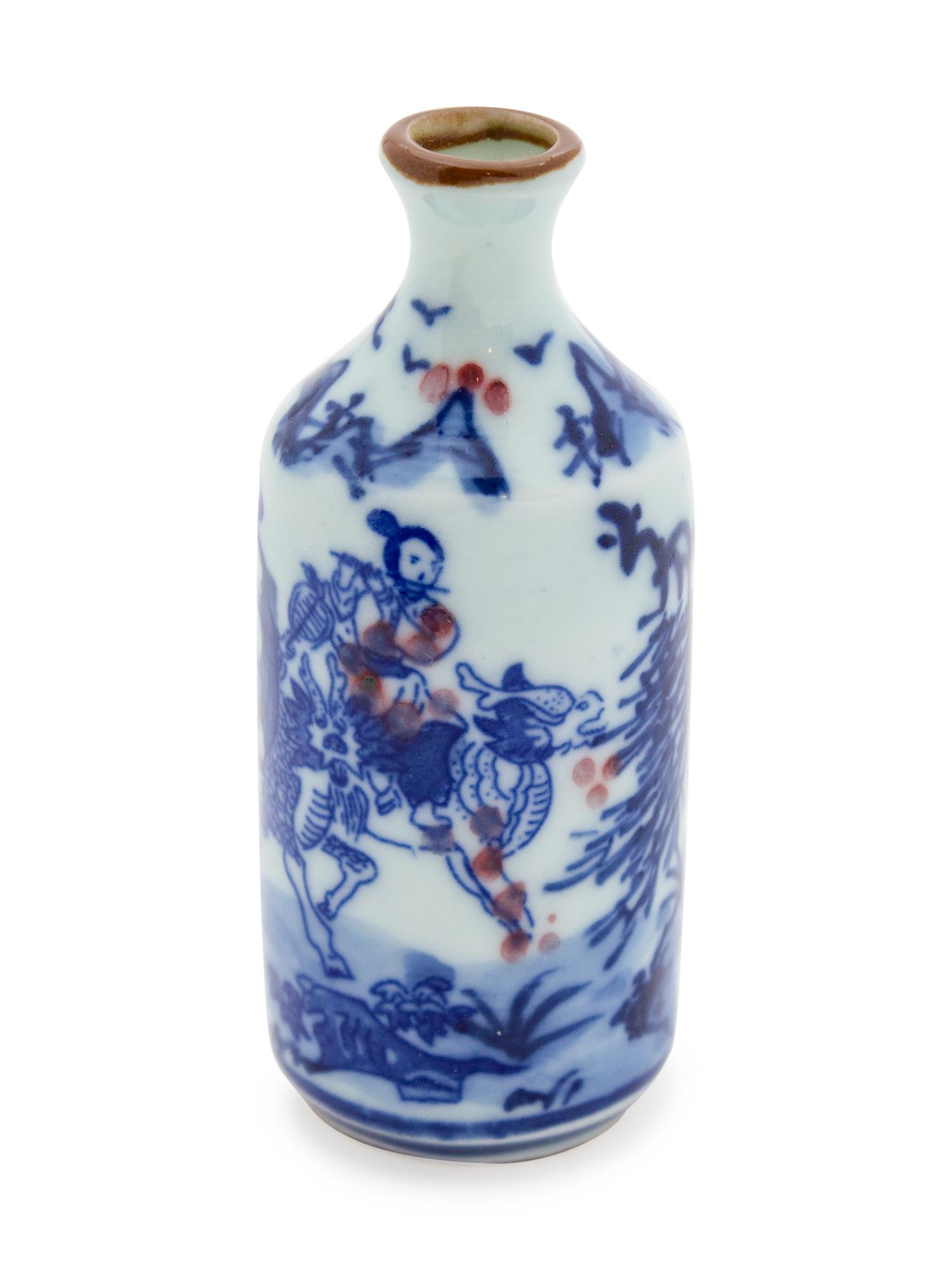 A Chinese Blue and White Porcelain Snuff Bottle