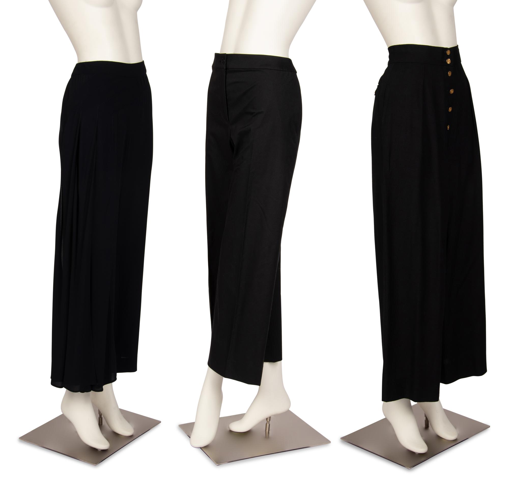Three Black Chanel Pants, 1990-2002