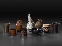Nine Stoneware and Earthenware Articles
