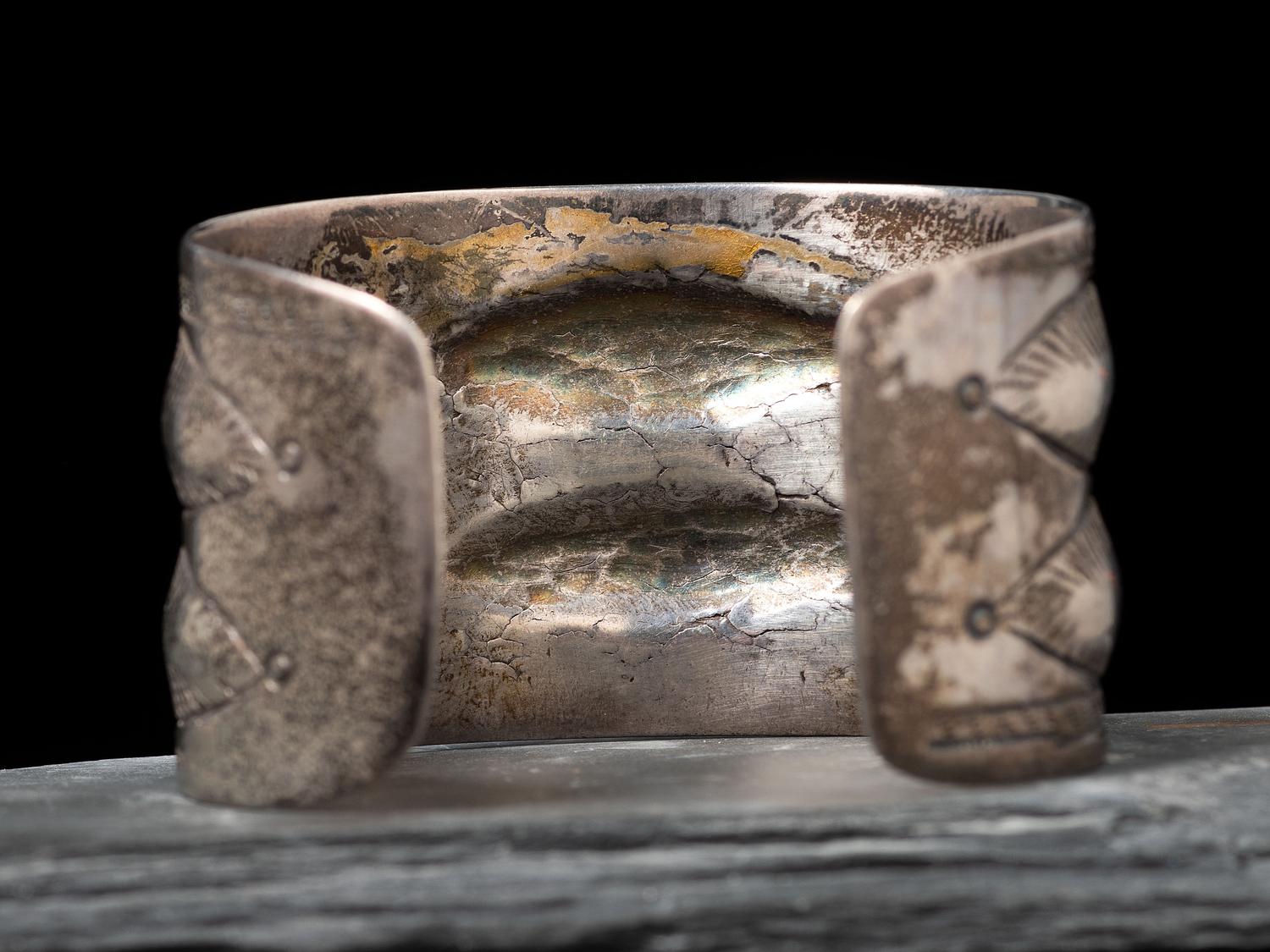 Wide Navajo Ingot Cuff Bracelet, Collected by Hoffman Birney (1891-1958)