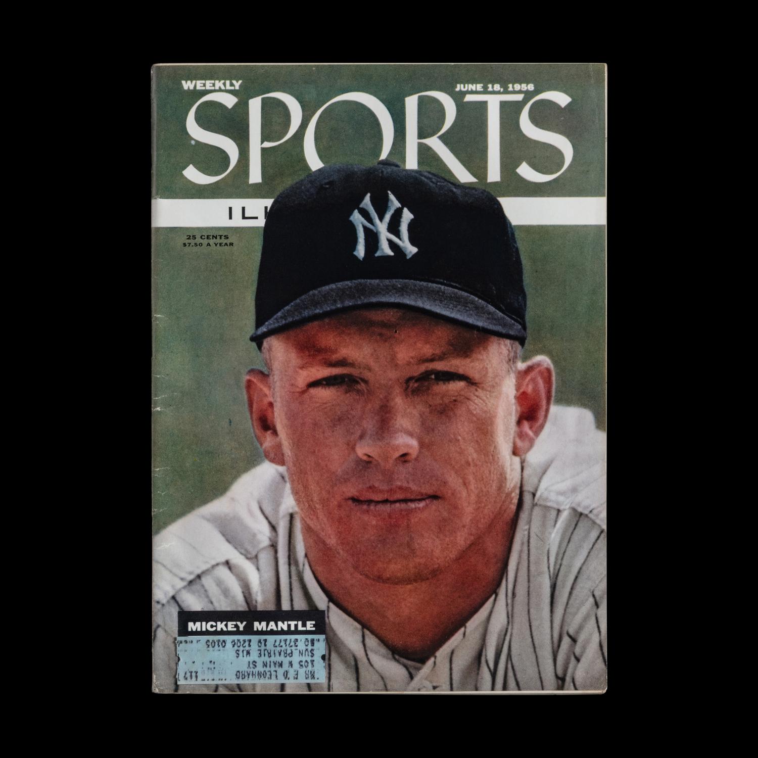 A July 18, 1956 Sports Illustrated Magazine — Mickey Mantle First Cover Appearance