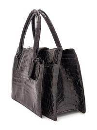 Nancy Gonzalez Black Alligator Bag, 2000s