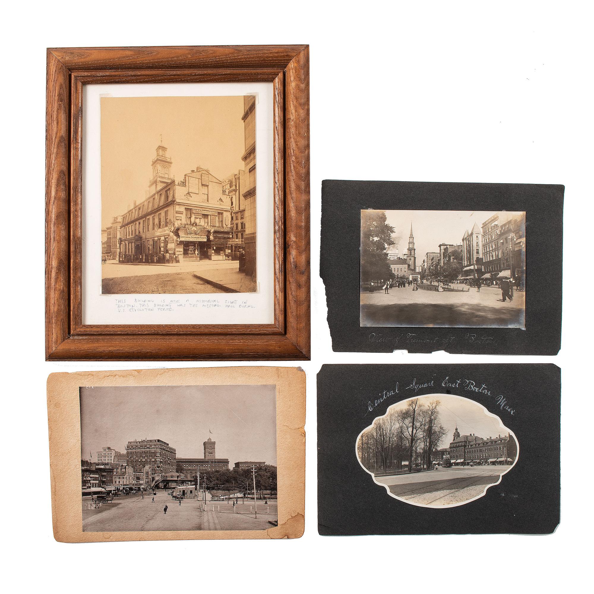 [EARLY PHOTOGRAPHY]. A group of photographs featuring cities, interiors, and landscapes, comprising:
