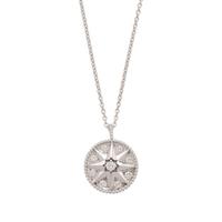 DIOR, WHITE GOLD AND DIAMOND 'ROSE DE VENT' PENDANT/NECKLACE