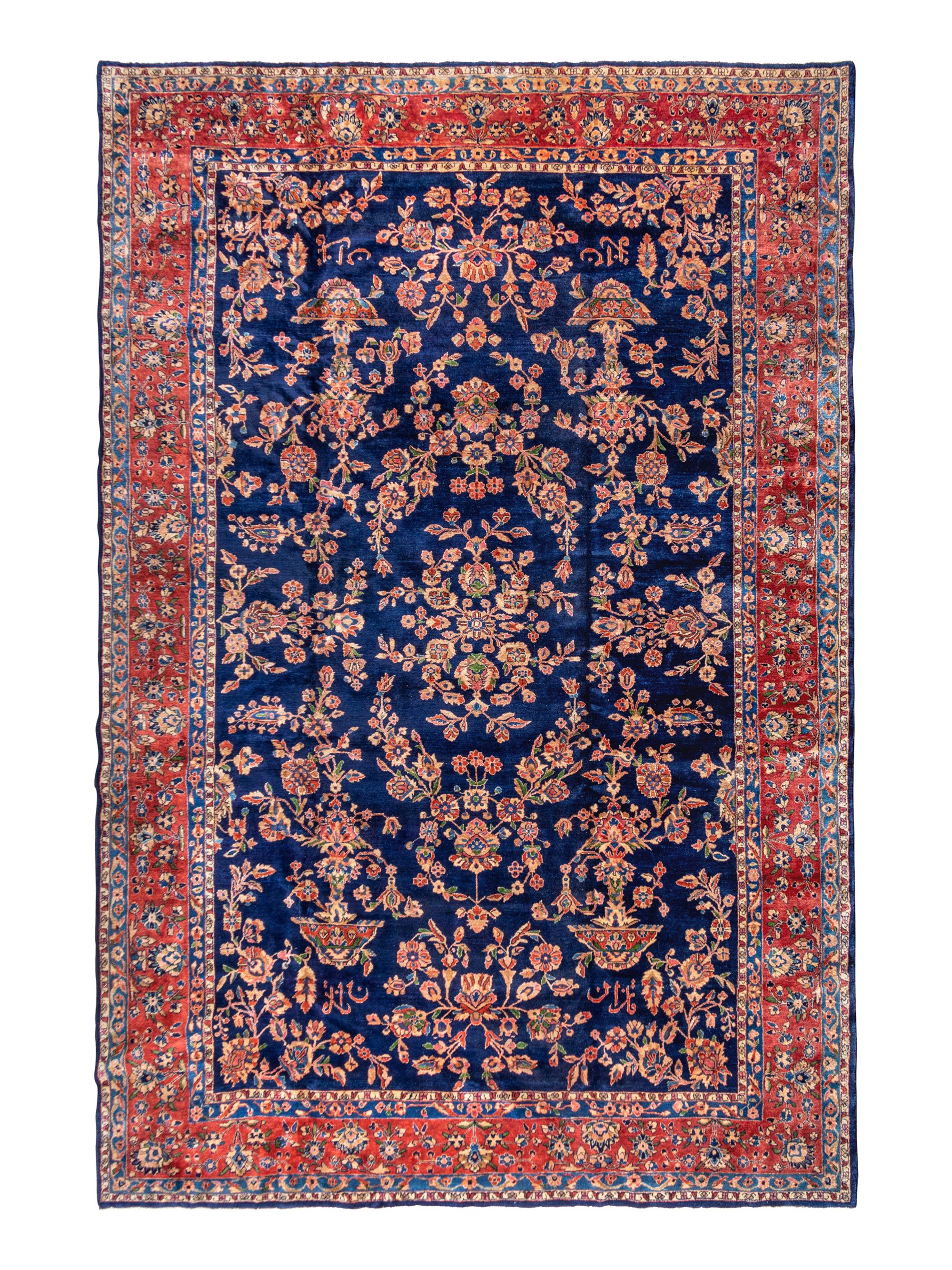 A Sarouk Ghazan Wool Rug
