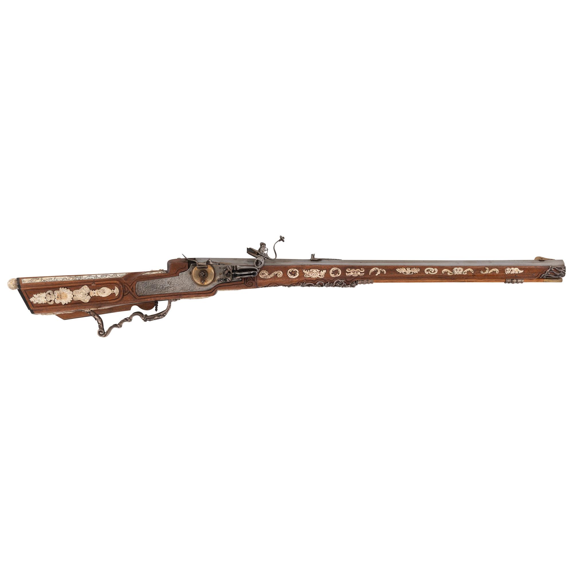 Contemporary Wheellock Rifle by John B. Derrick (American, b.1936)