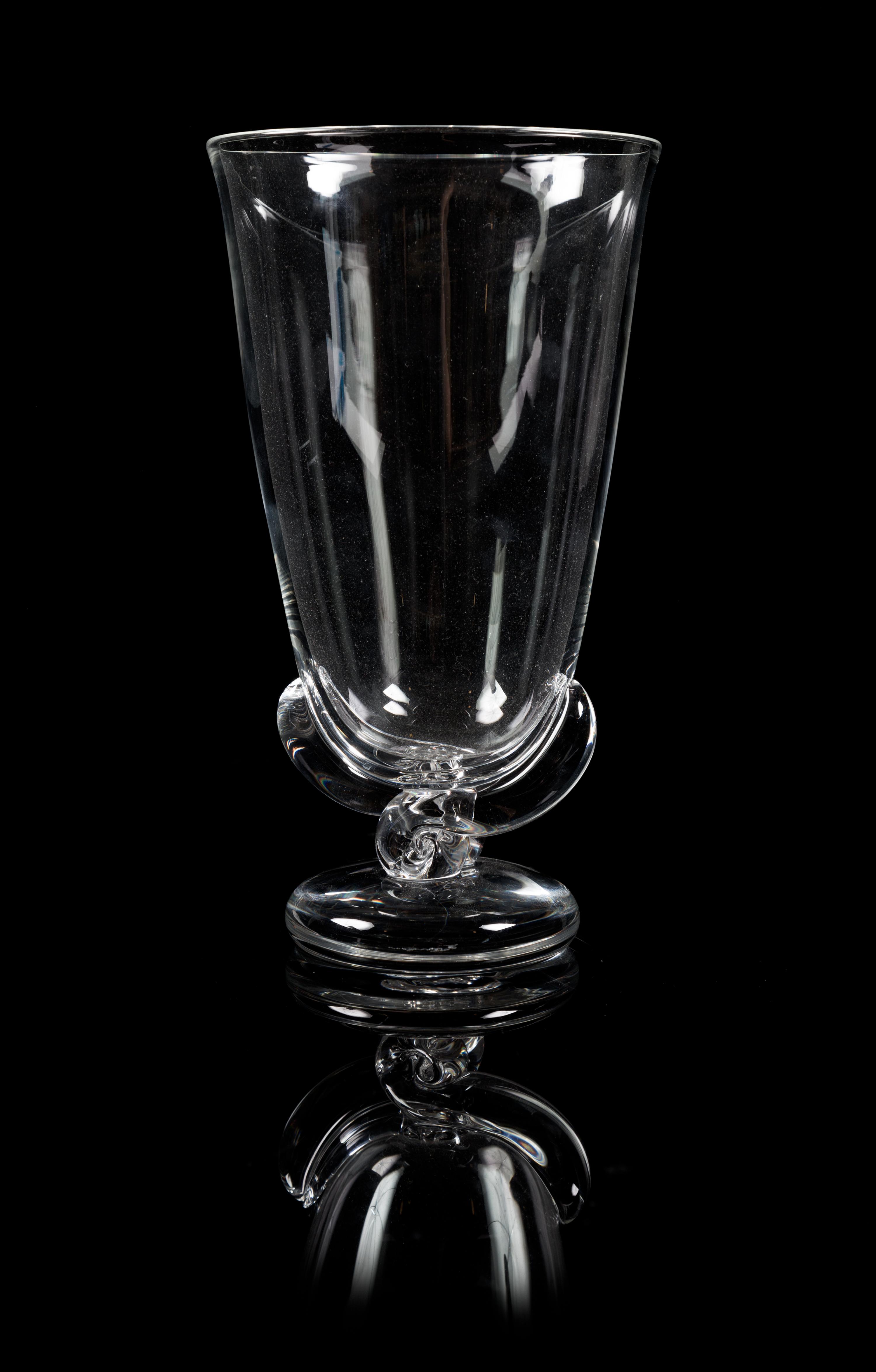 Steuben, a glass vase, designed by George Thompson and introduced in 1942