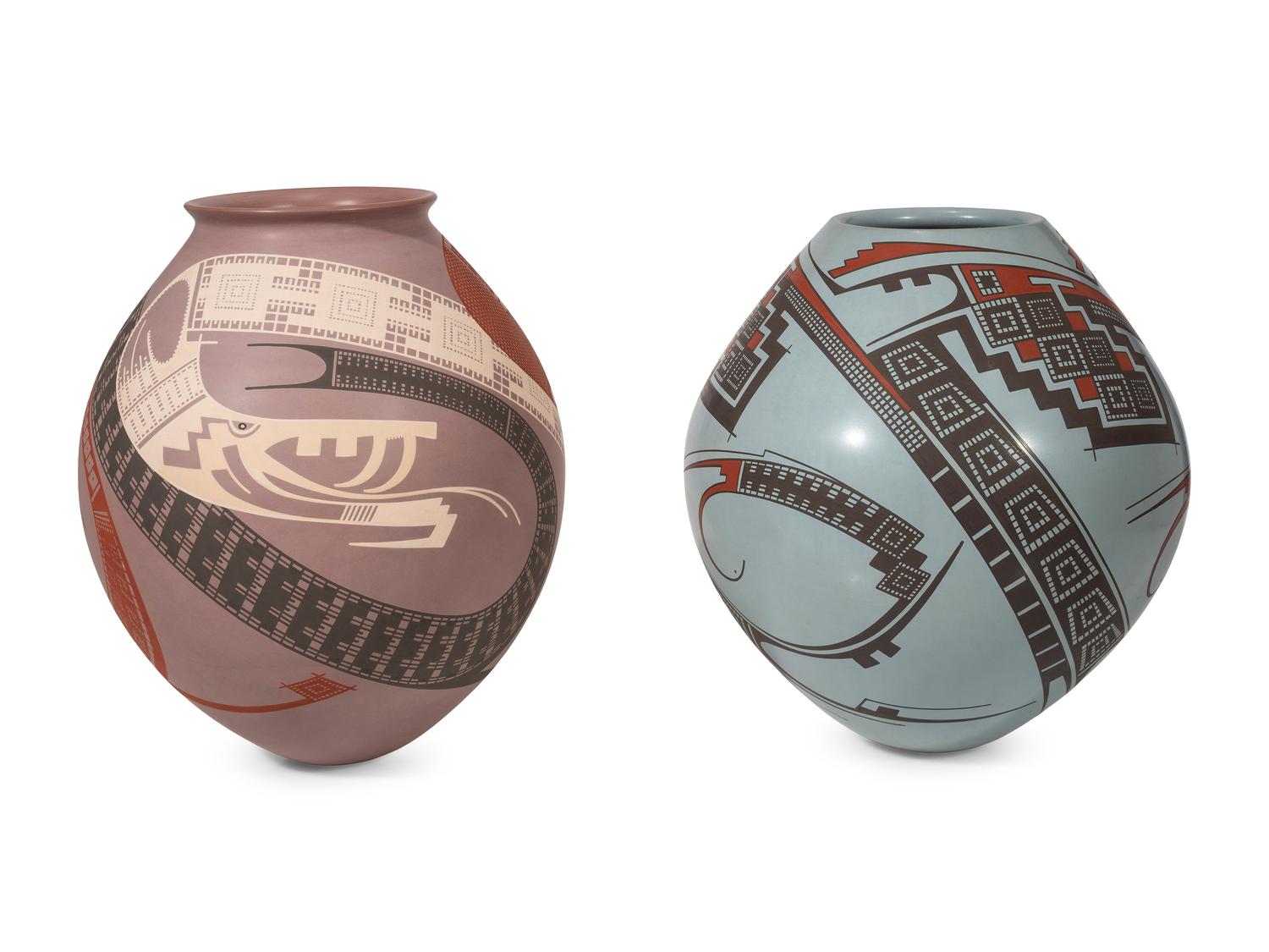 Polychrome Pottery Jars