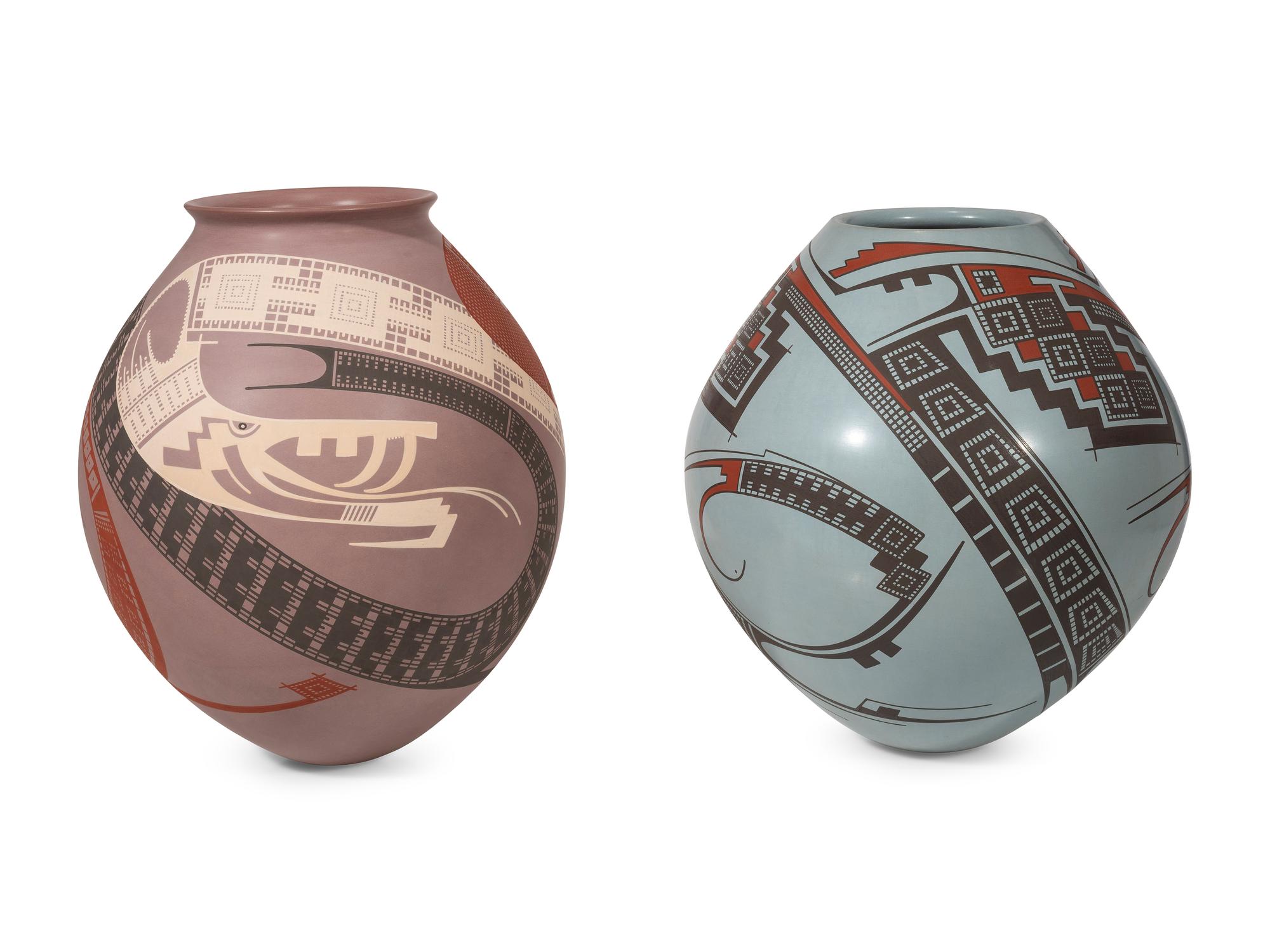 Polychrome Pottery Jars