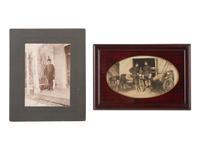 [MILITARIA]. 60+ cabinet cards and CDVs of American military subjects.