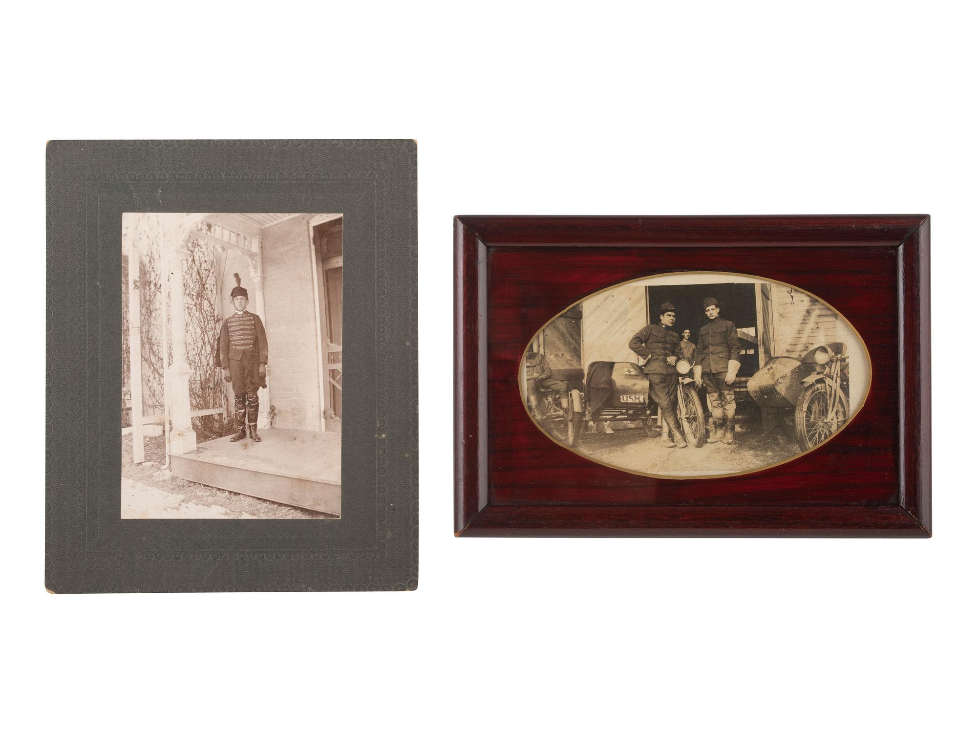 [MILITARIA]. 60+ cabinet cards and CDVs of American military subjects.