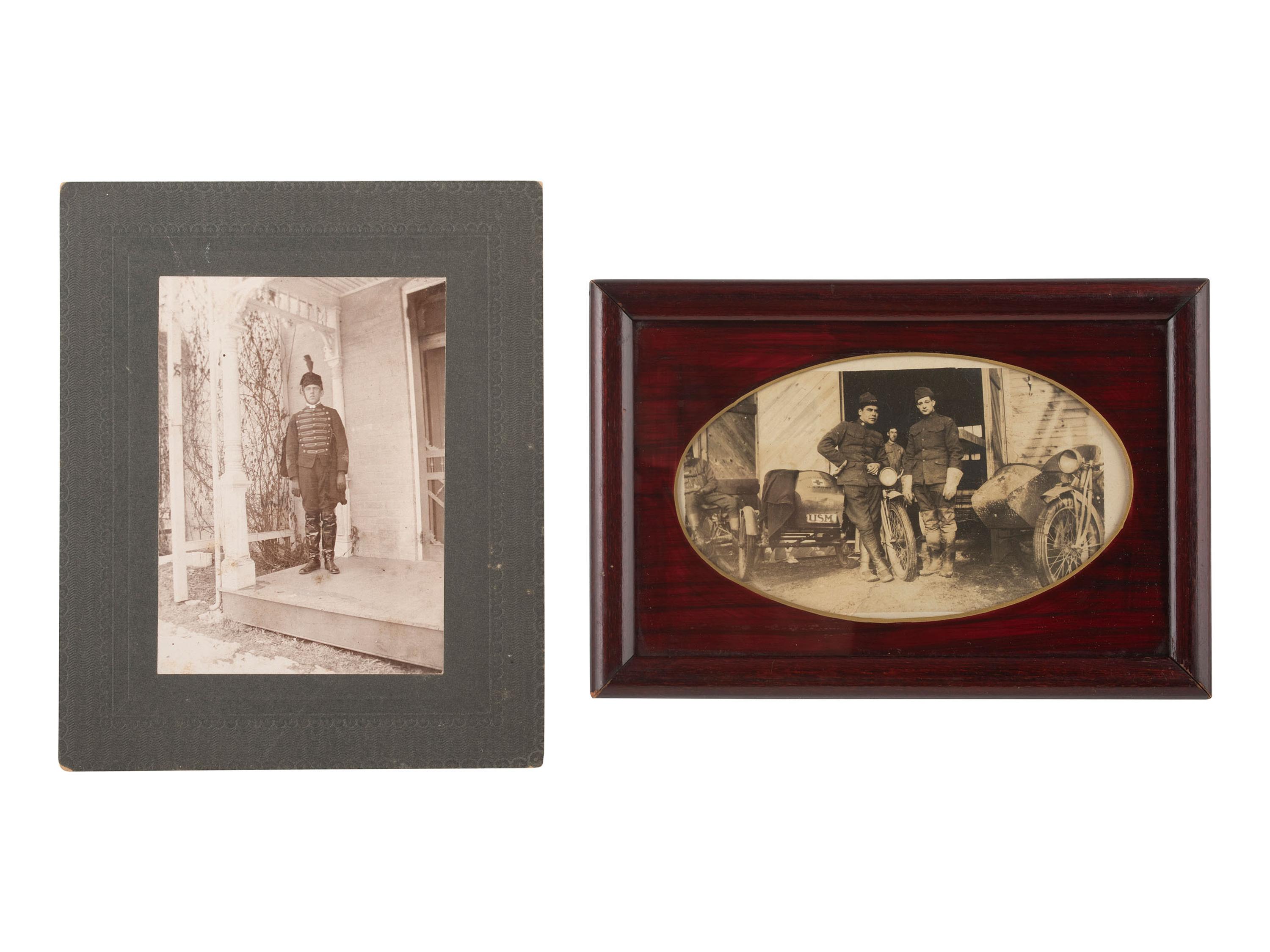 [MILITARIA]. 60+ cabinet cards and CDVs of American military subjects.