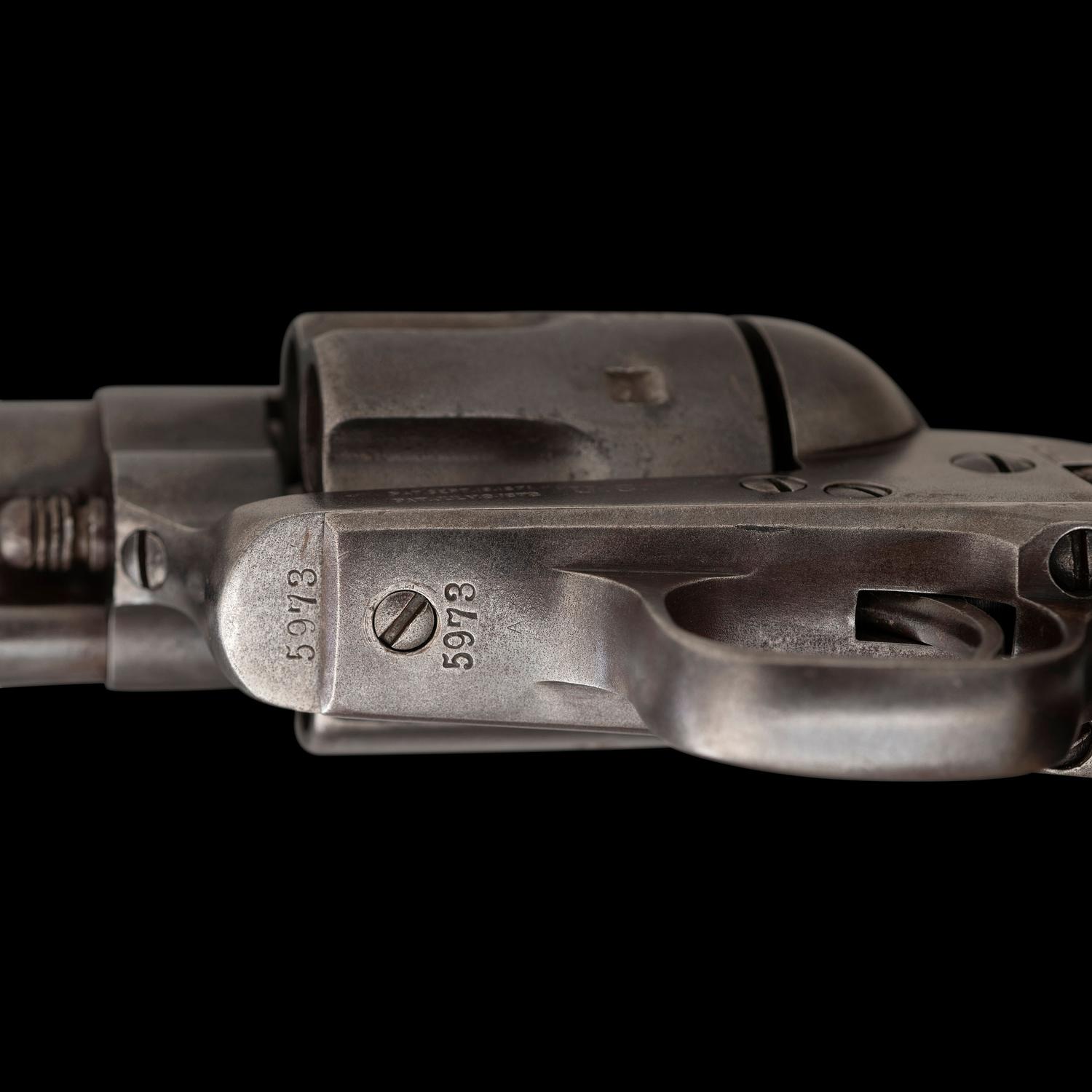 Custer Range Colt Single Action Army Cavalry Revolver #5973 - A Lot 6 Delivery - Likely Picked Up at The Little Bighorn