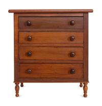 A Miniature Federal Maple and Poplar Chest of Drawers