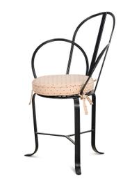 A Set of Four Steel Café Chairs