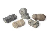 San Lazaro Pueblo Hardstone Full Groove Axe Fragments, From the Collection of Forrest Fenn