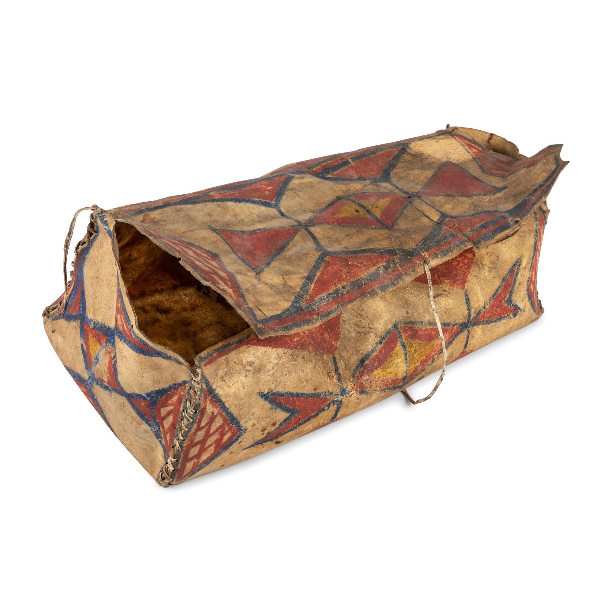 Sioux Painted Parfleche Box