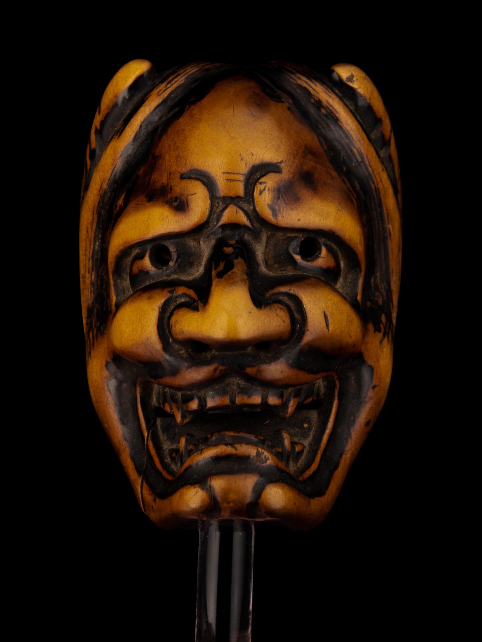 Five Japanese Carved Wood Netsuke