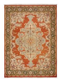 A Serapi Design Flatweave Rug
