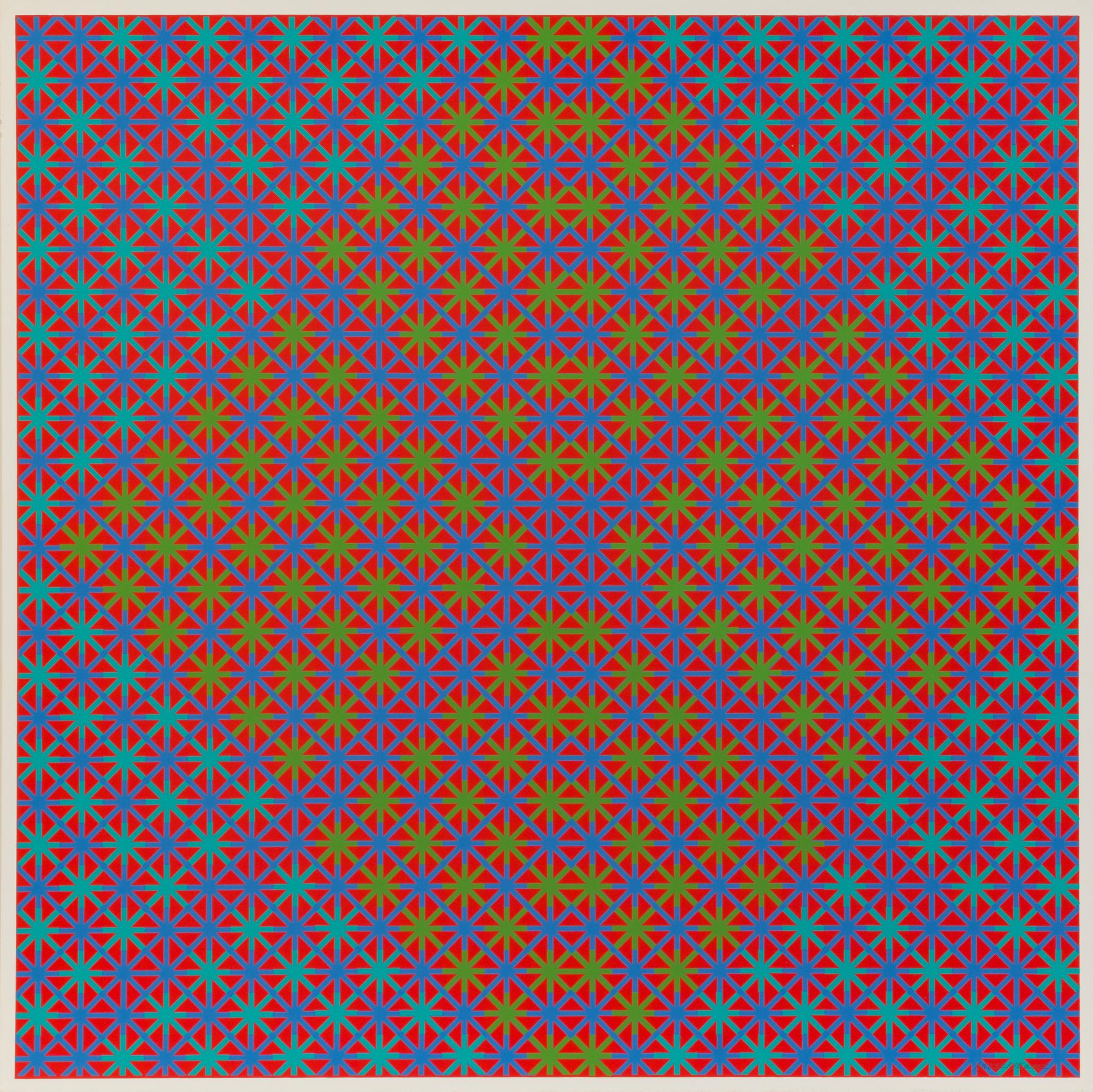 Richard Anuszkiewicz, (American, b. 1930), Richard Anuszkiewicz: 1965 6 Seritypien