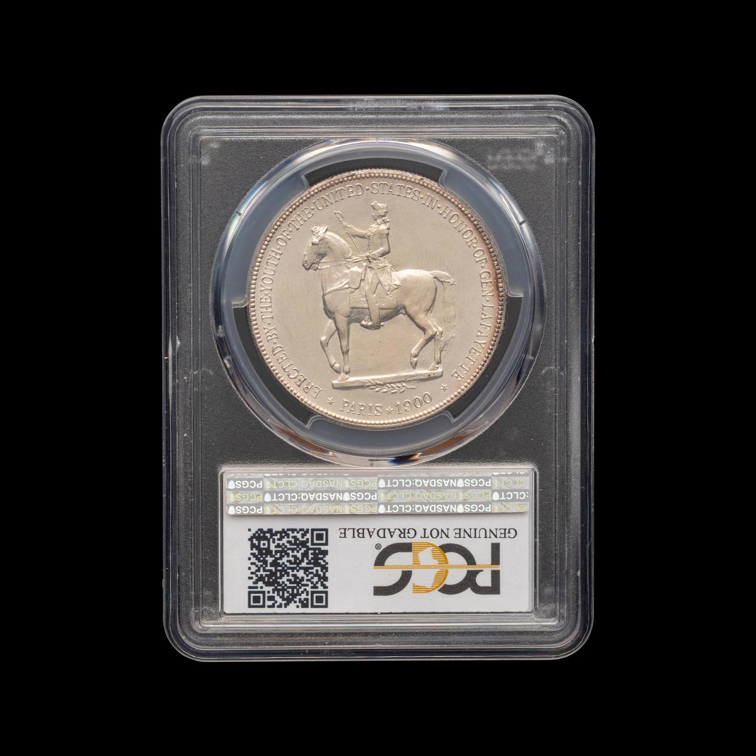 A 1900 Lafayette Commemorative $1 Coin [PCGS UNC Details-Cleaned]