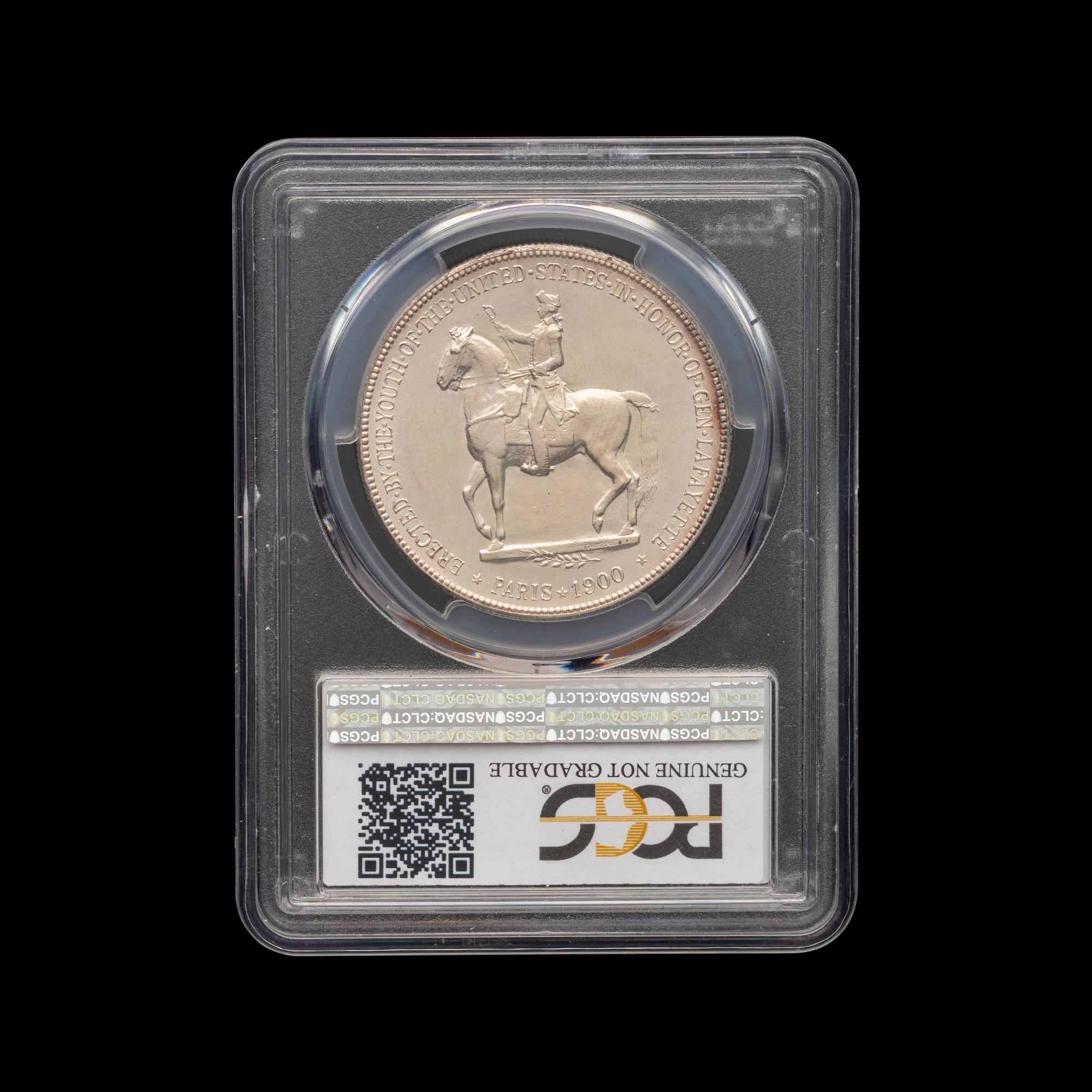 A 1900 Lafayette Commemorative $1 Coin [PCGS UNC Details-Cleaned]
