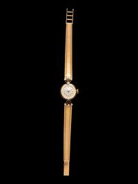 OMEGA, 18K YELLOW GOLD AND DIAMOND WATCH