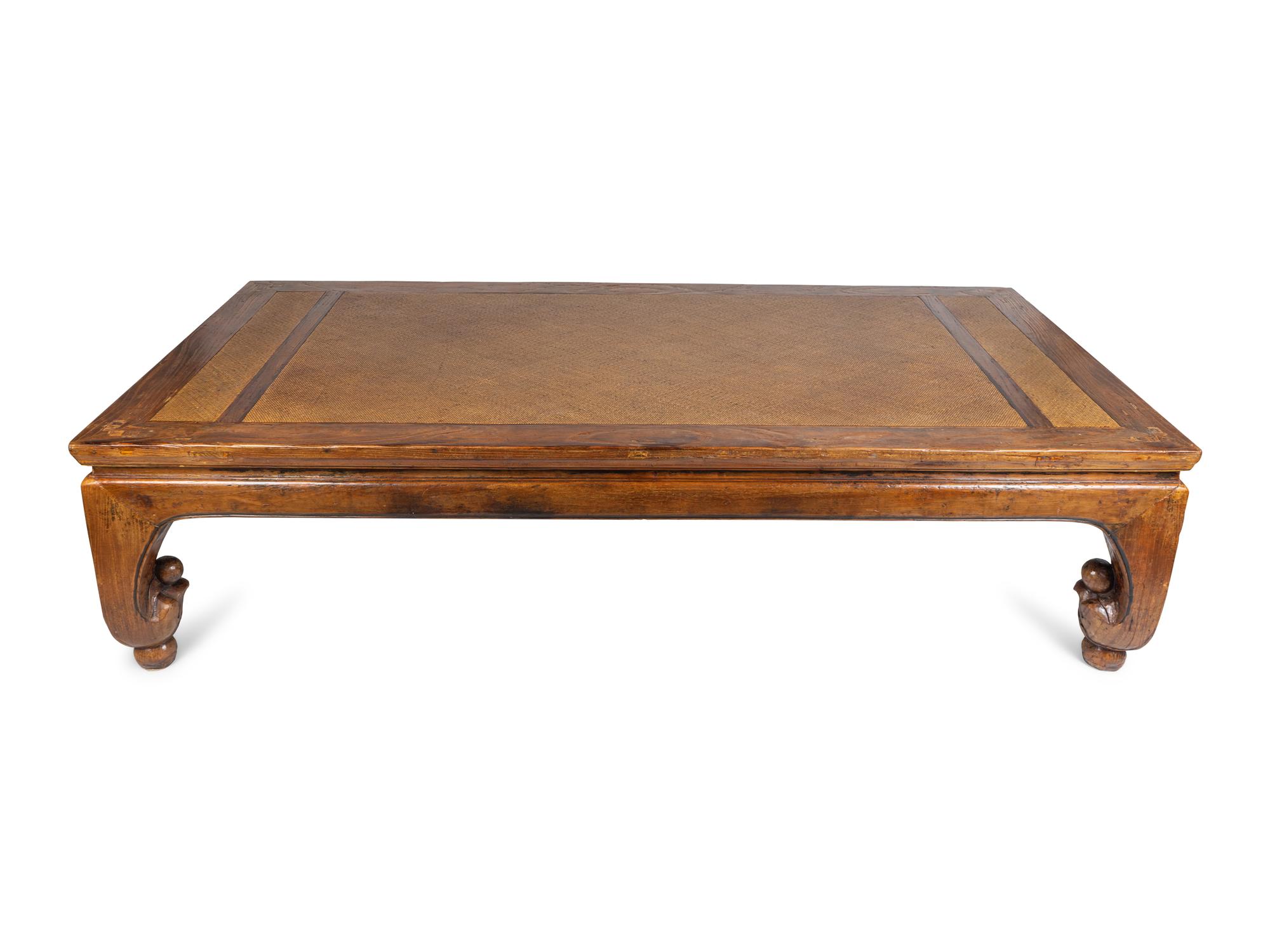 A Chinese Lacquered Wood Low Table — 19TH CENTURY