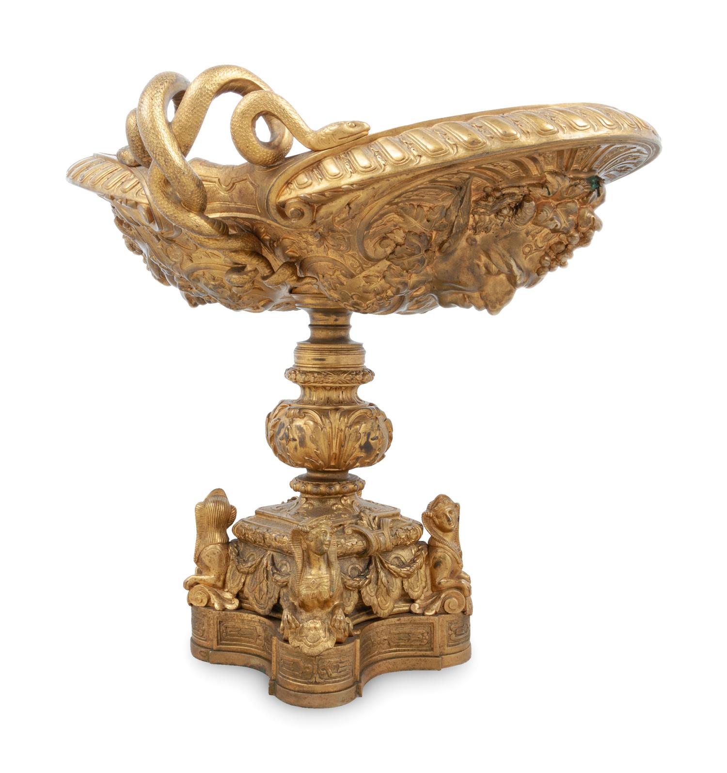 A French Gilt Bronze Centerpiece