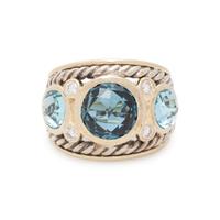 DAVID YURMAN, BLUE TOPAZ AND DIAMOND 'RENAISSANCE' RING