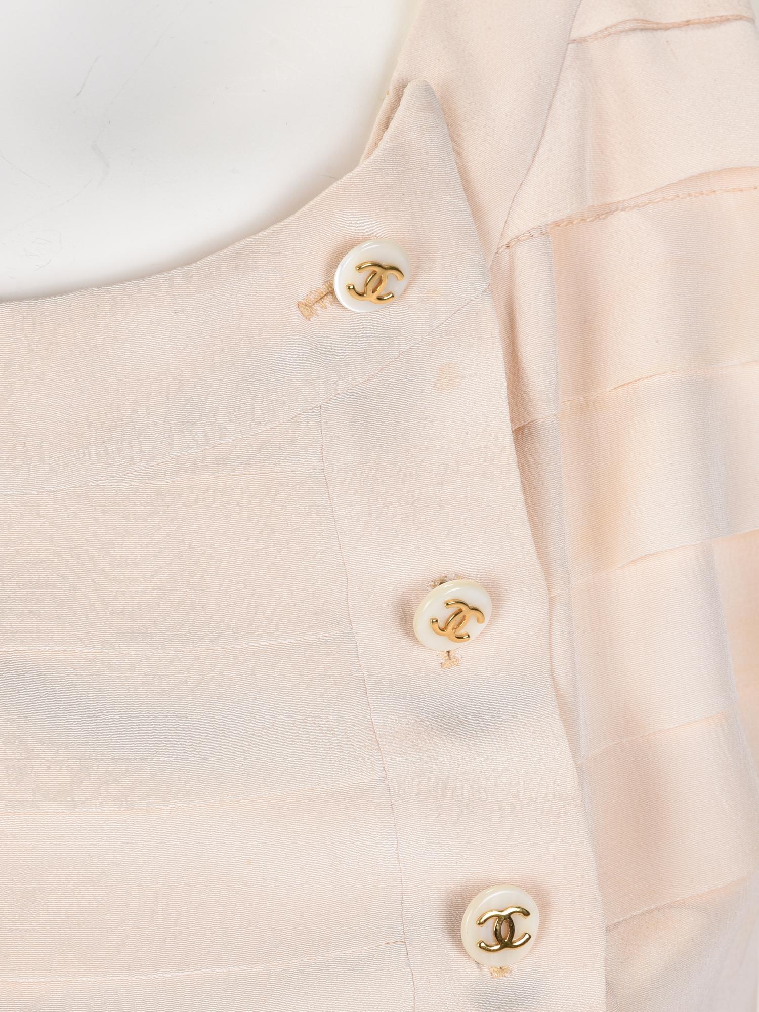 Unlabeled Haute Couture Pleated Top, Attributed to Chanel, 1990-2000s