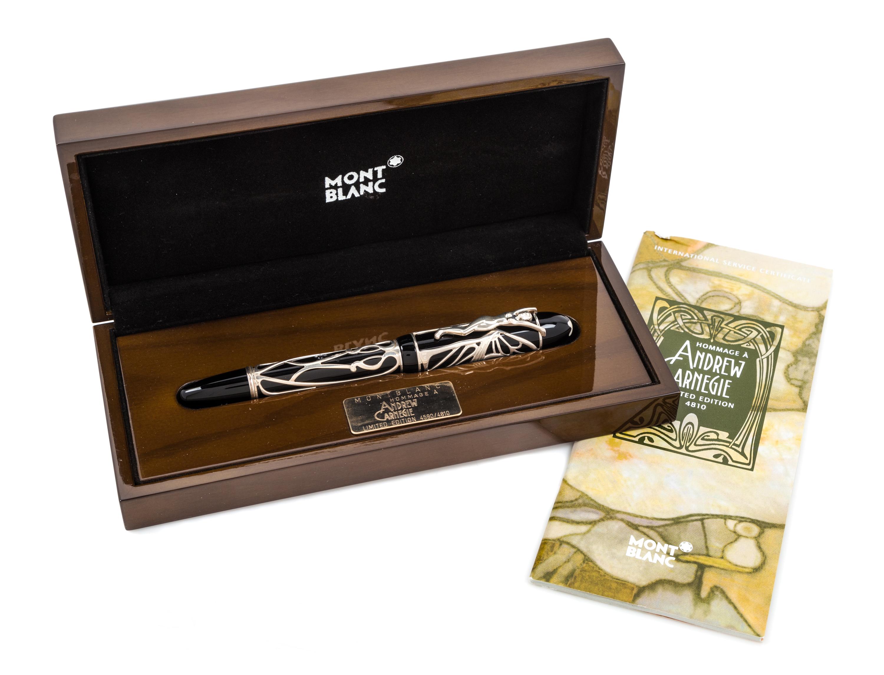 A Montblanc Andrew Carnegie Limited Edition Fountain Pen