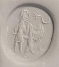 A Sasanian Agate Stamp Seal