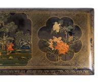 A Chinese Black and Gilt Lacquer Console Table — 20TH CENTURY
