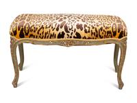 A Louis XV Painted Window Bench