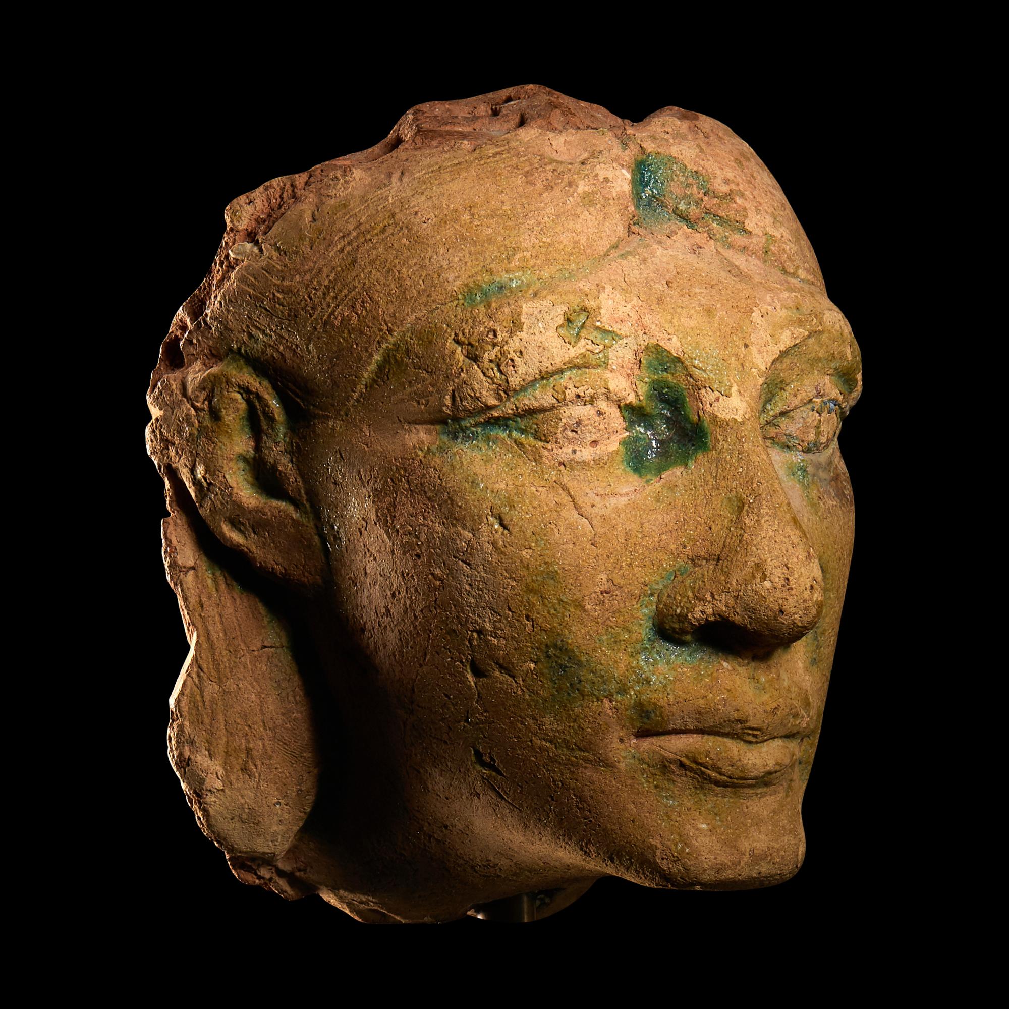 A Phoenician Faience Head