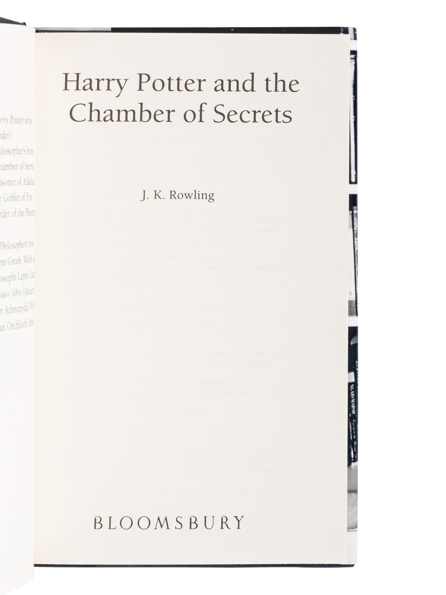 ROWLING, J.K. (b. 1965). [The Harry Potter Boxed Set] . London: Bloomsbury, 2005.
