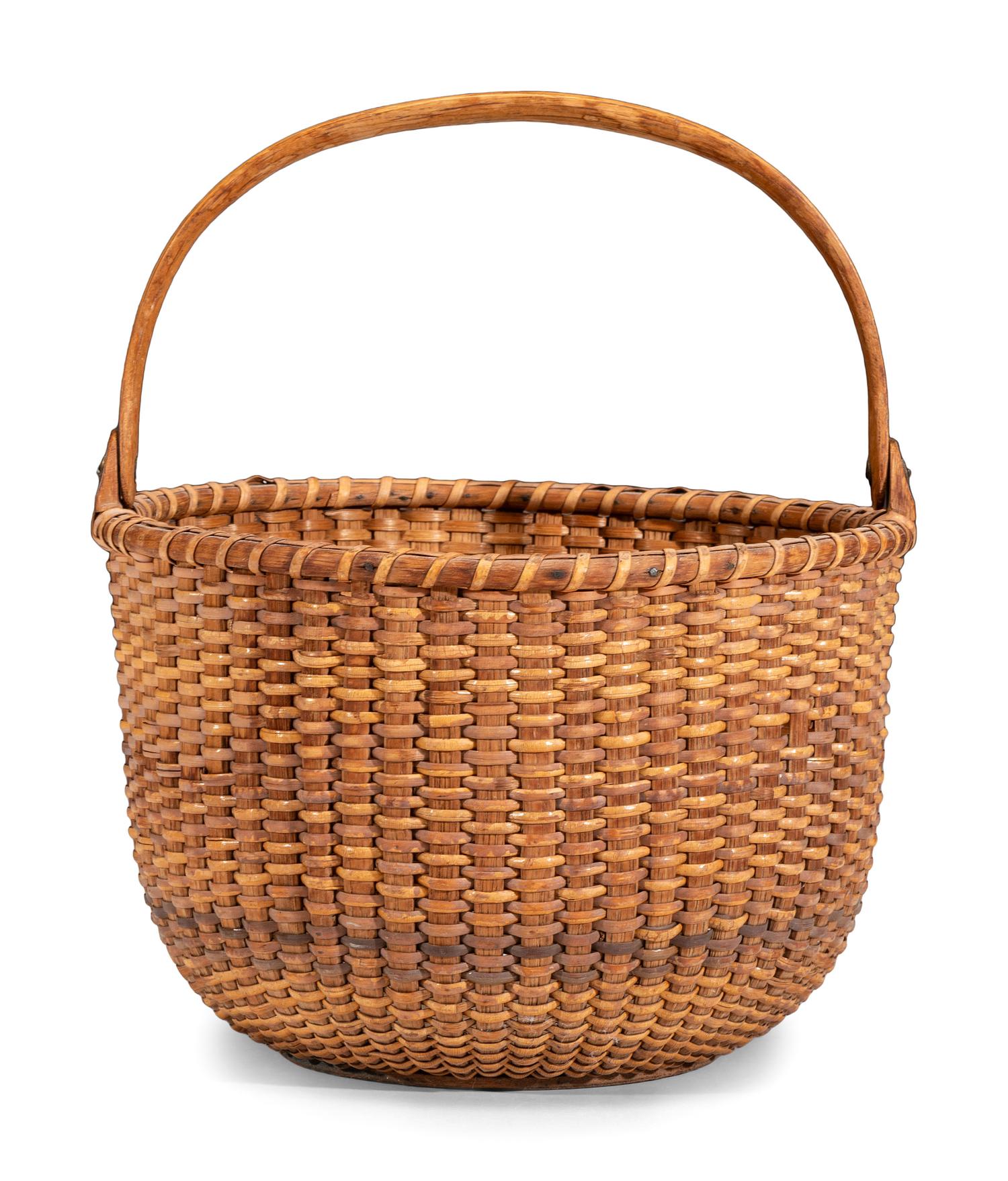 A Round Nantucket Basket