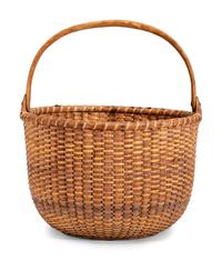 A Round Nantucket Basket