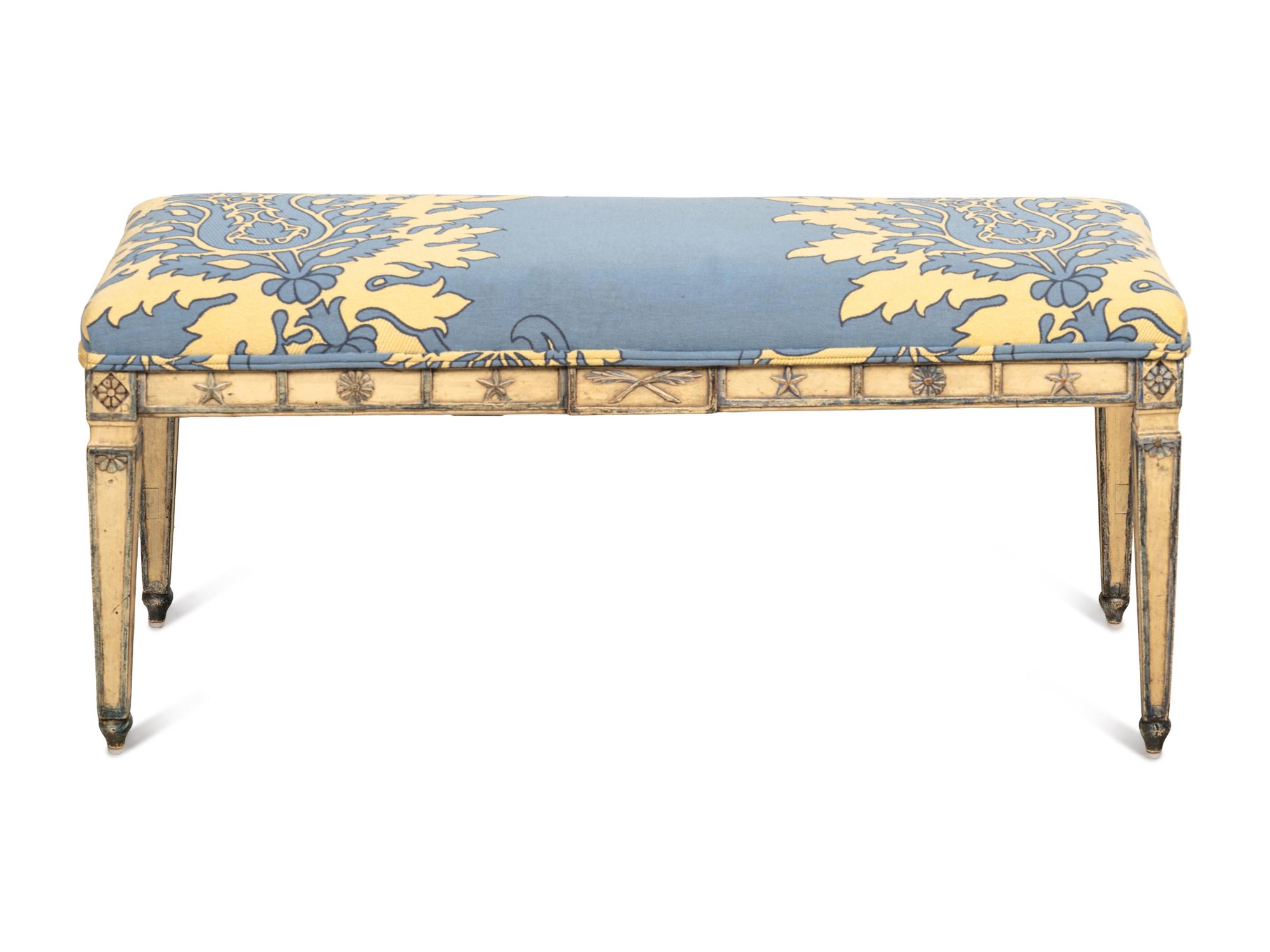 A Louis XVI Painted Bench