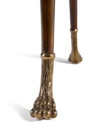 A Regency Style Gilt Bronze Mounted Mahogany Side Table