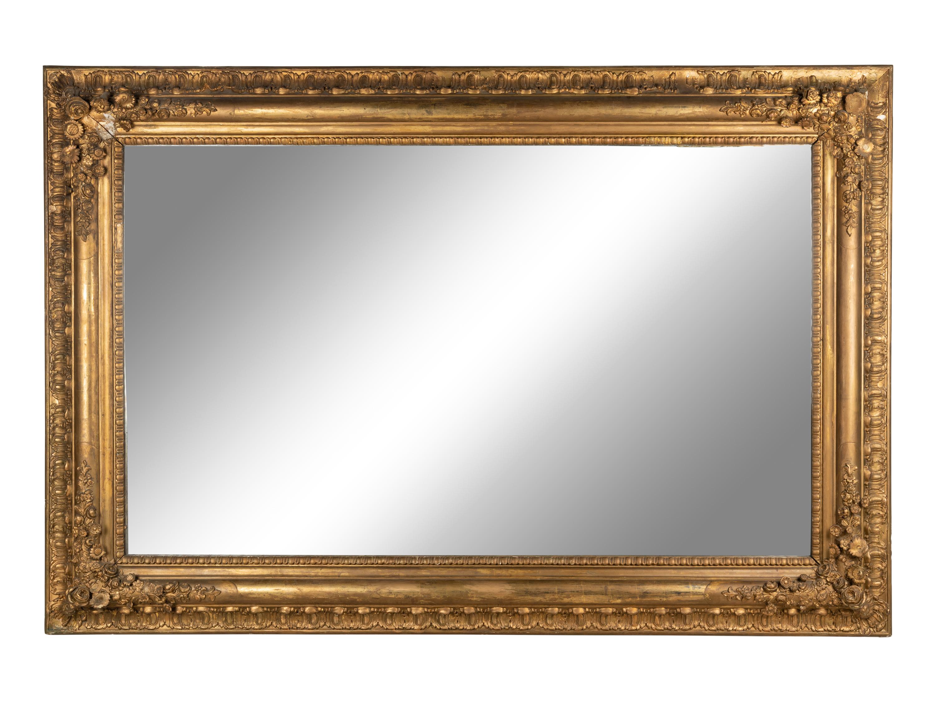 A Continental Giltwood Mirror