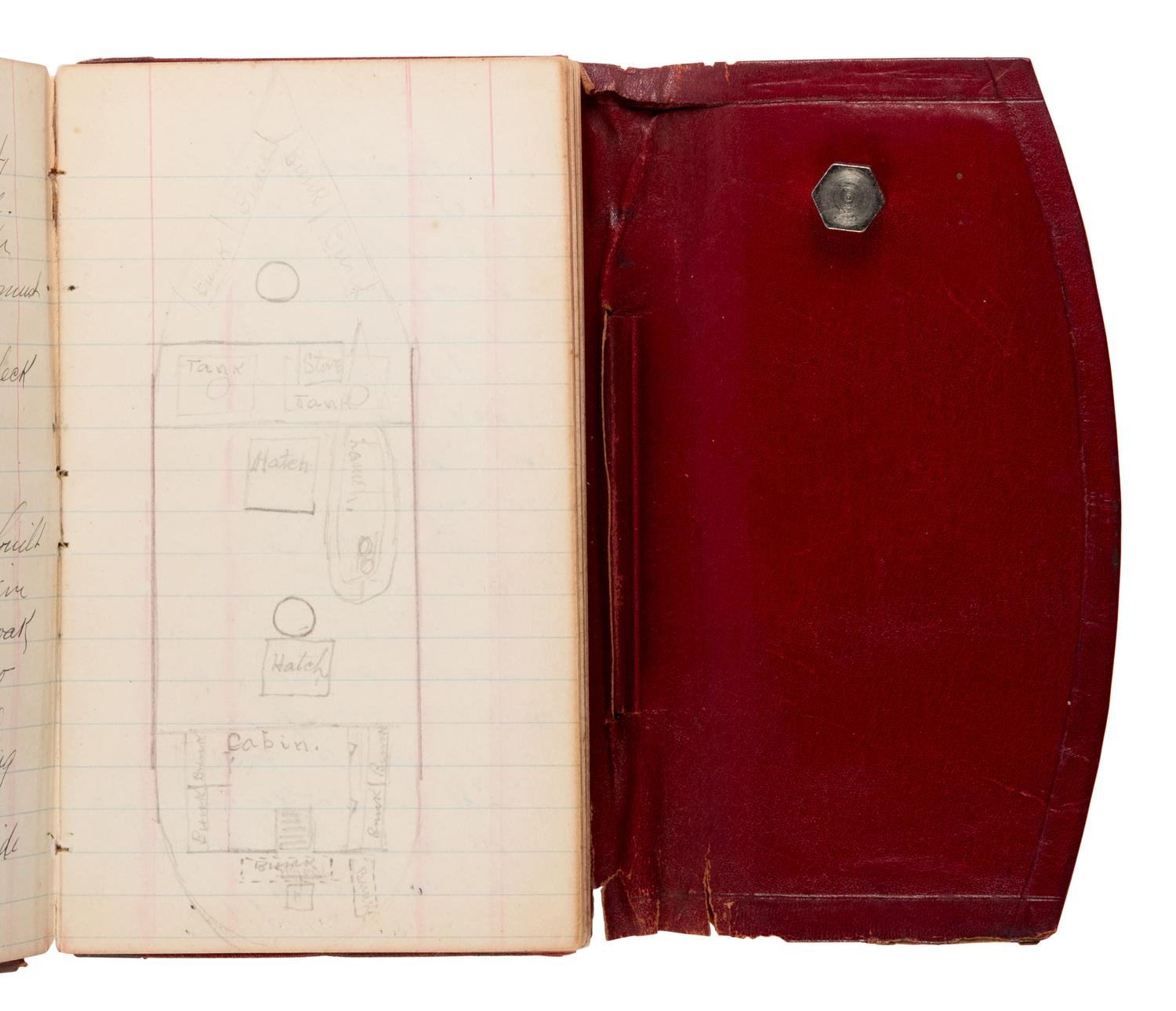 [Alaska - Nome Gold Rush]. Scott, G.M. Diary of the Lizzie Colby schooner. Ca. 1907-1908.