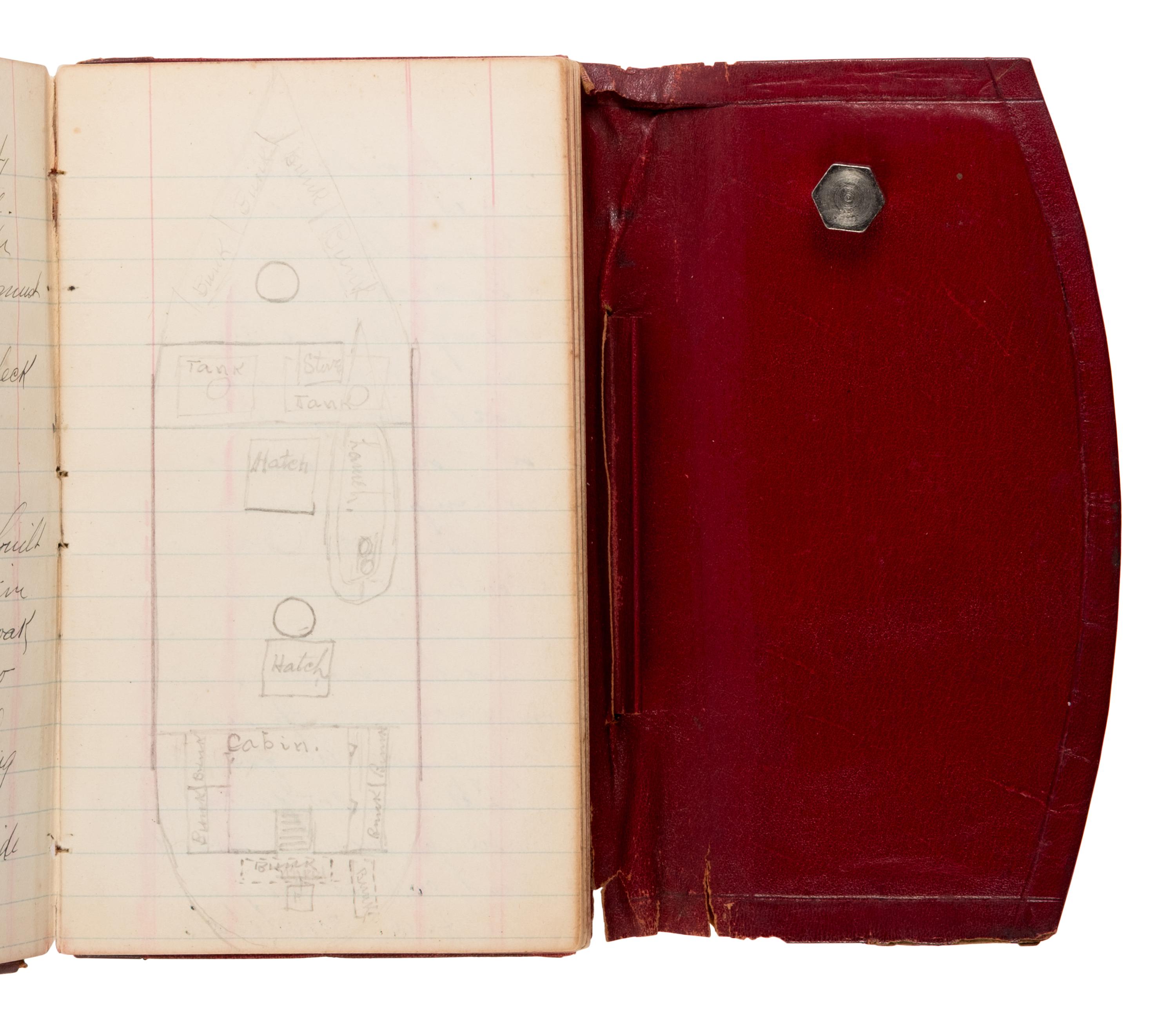 [Alaska - Nome Gold Rush]. Scott, G.M. Diary of the Lizzie Colby schooner. Ca. 1907-1908.